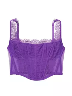 Corset Encaje Lila Linea Signature S M Victoria's Secret - Ninna's Choice