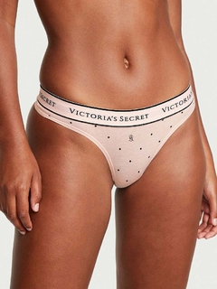 Bombacha Panty Rosa Lunares Logo VS Signature Victoria's Secret