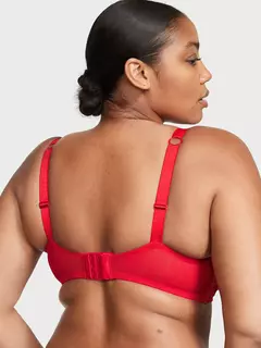 Corpiño Push-up Encaje Rojo Logo Strasses 34B Victoria's Secret en internet