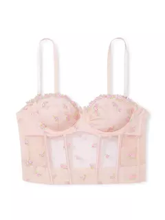 Corset Encaje Rosa Rosebud Collection 34B 34C 36D Victoria's Secret en internet