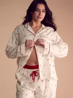 Pijama Franela Tiza Esquiadores L Línea Signature Victoria's Secret en internet