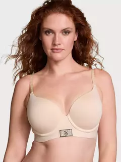 Corpiño Beige Lightly Lined con Aro 34C 36D Logo Strasses Victoria's Secret - comprar online
