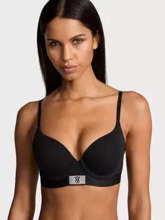 Corpiño Negro Push-up 34B 34C Logo Strasses Victoria's Secret - comprar online