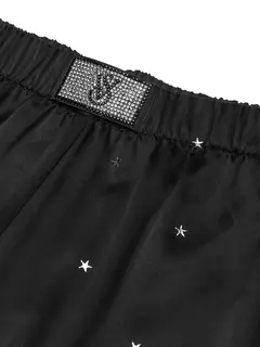 Pijama Saten Negro Estrellas & Strasses Logo M L Victoria Secret en internet