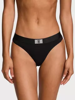 Bombacha Panty Negra Logo VS Strasses L Victoria's Secret - comprar online