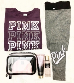 Buzo UVA Strasses PINK Talle S/M OVERSIZED Victoria's Secret - comprar online