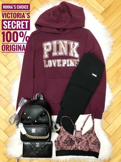 Buzo Bordo Lentejuelas Doradas PINK S Victoria's Secret