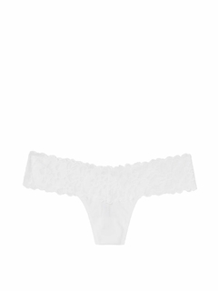 Bombacha Panty Colaless Encaje Blanco M L Victoria's Secret