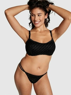 Corpiño Bralette Push-Up Negro Strasses Pink S 85/90 M 90/95 L 90/100 Victoria's Secret - comprar online