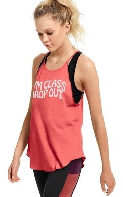 Musculosa Coral Blanca Gym Xs/S Pink Victoria's Secret - comprar online