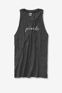 Musculosa Gris Topo Florcitas S Linea Pink Victoria's Secret en internet