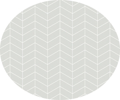Tapete Vinílico Chevron Cinza Oval