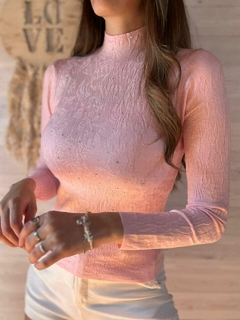 SWEATER BOGOTÁ - LLUVIA DE STRASS Y TEXTURA en internet