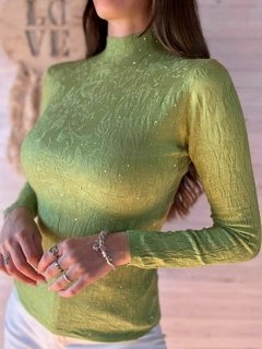SWEATER BOGOTÁ - LLUVIA DE STRASS Y TEXTURA - tienda online