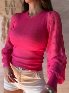 SWEATER OLIVIA - TRANSPARENCIAS Y BORDADO - comprar online