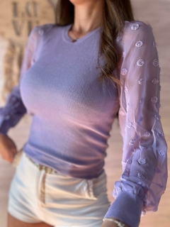 SWEATER OLIVIA - TRANSPARENCIAS Y BORDADO en internet