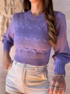 SWEATER WENDY - TEJIDO GRUESO CON GUARDAS - comprar online