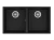 Bacha de cocina Teka SQUARE 2c-760 TG Granito Negro Tegranite - TEKA