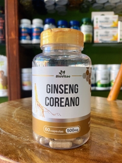 Ginseng Coreano | Biovitae 60 cápsulas 500mg - comprar online