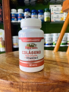 Colágeno Hidrolisado com Vitamina C | Rei Terra 60 cápsulas 500mg - comprar online