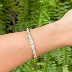 Bracelete Cravejado Dourado - comprar online