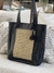 Cartera tote rattan mediana negra - comprar online