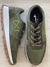 Zapatillas de cuero LOVE verdes - comprar online