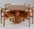 Conjunto Mesa Duna Cinamomo 04 Cadeiras Bianca - comprar online