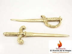 BRONCE PUÑAL/ SABLE MEDIANO 19 CM