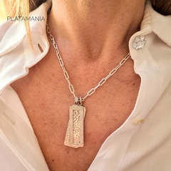 Colgante "Doble Chapa" Rectangular - comprar online