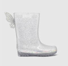 Galocha Slim Borboleta Glitter - Mini Diva
