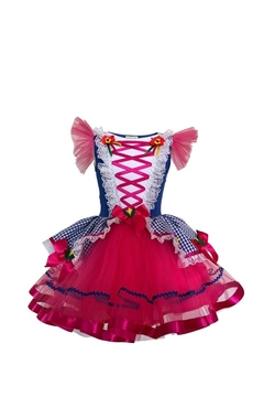 Vestido Xadrez Azul Luxo - Mini Diva