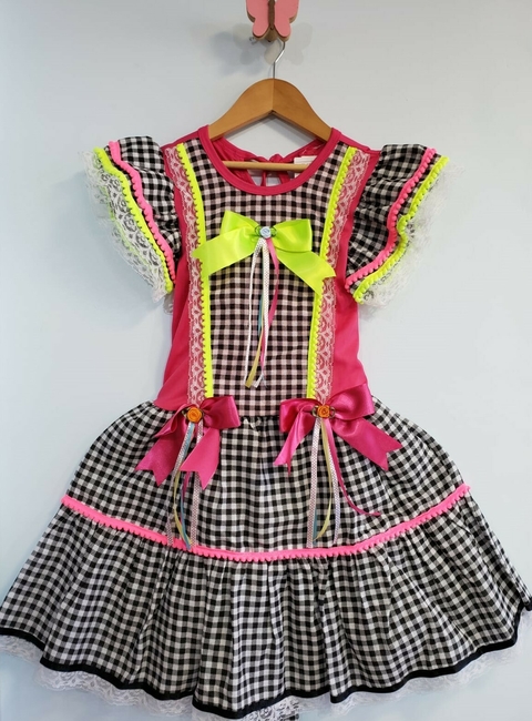 Vestido junino quadriculado - comprar online