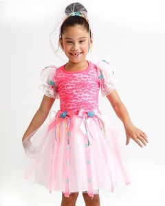 Vestido junino Noivinha com tiara - comprar online