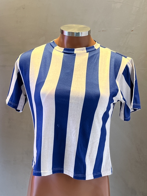 BLUSA RETA (REF. 2107187) - LISTRAS AZUL