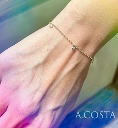 Pulseira Dots com Brilhante ouro 18k - comprar online