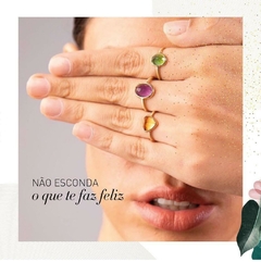 Anel Colors de Citrino em ouro 18k - Joia com design exclusivo, ouro, alma tropical, colorida. A. Costa Joias - Joias desde 1967