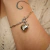 PULSEIRA MODELO TIFF CORAÇÃO E PONTO DE LUZ