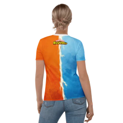 BOKU NO HERO - Shoto Todoroki . Meio a Meio - Camiseta Dry Fit de Animes