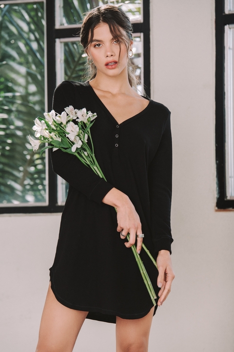 Camisón Arles Negro