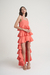 Vestido Waterfall Coral en internet