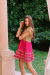 Vestido Rosario Fucsia y Camel - BISOVI