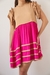 Vestido Rosario Fucsia y Camel - comprar online