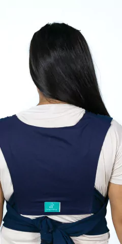 Fular prearmado Cangu Mamá/ Azul marino liso en internet