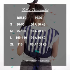 Fular prearmado Cangu Mamá/ Azul marino liso - Cangu Mamá
