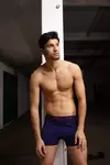 Boxer Barak Sin Costura Algodón y Lycra Liso PACK 2