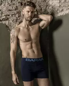 Boxer Barak Sin Costura Algodón y Lycra Liso PACK 2 - comprar online