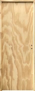 Puerta Placa Pino 70cm marco pino 7cm Durlock y Cemento