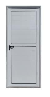 Puerta Aluminio Blanco Ciega 80x200 C/cerradura