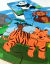 Imagen de PUZZLE DIDÁCTICO X 4: ANIMALES DE LA SELVA de 2 O 4 PIEZAS